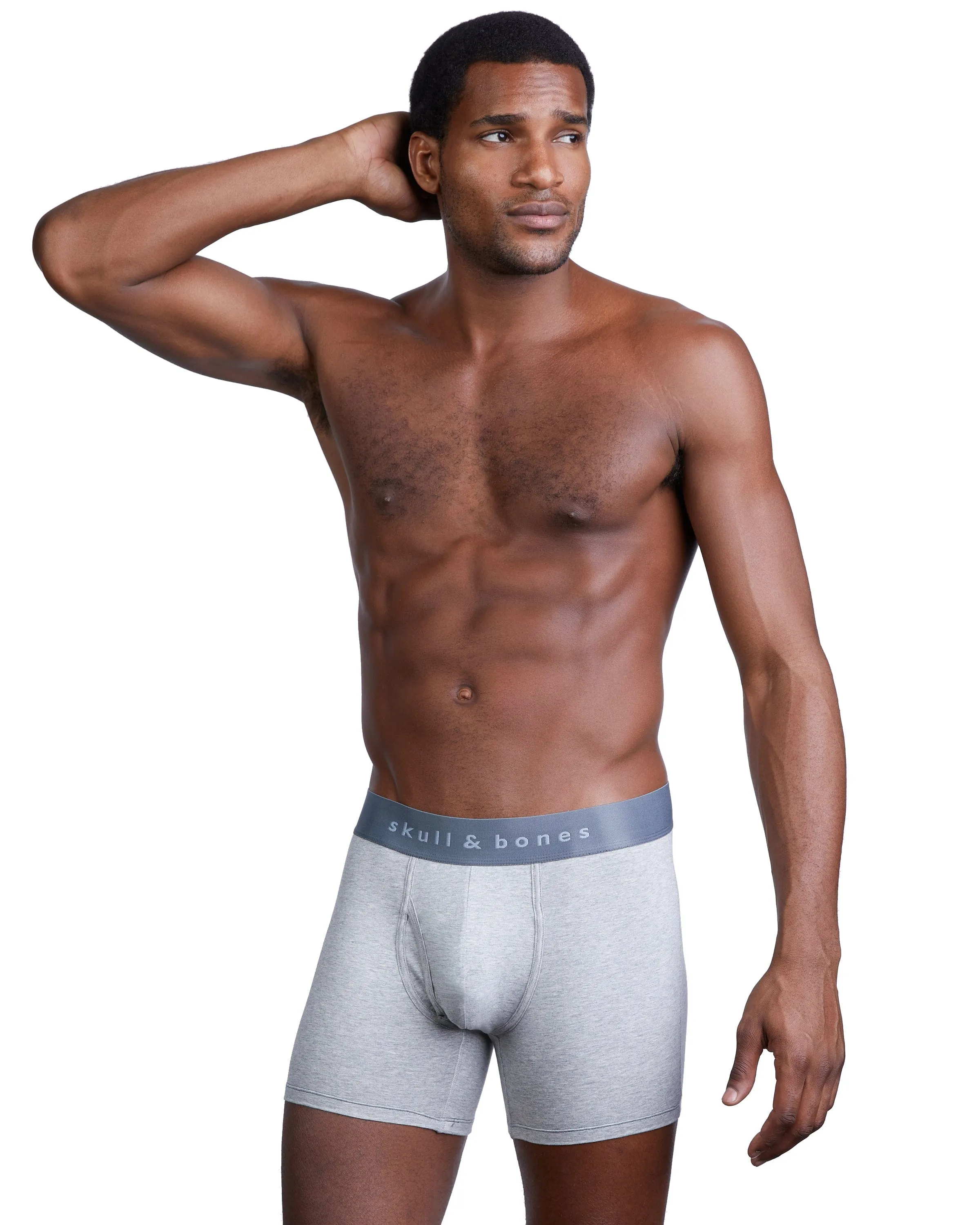 Just the Bones Boxer Brief Grey