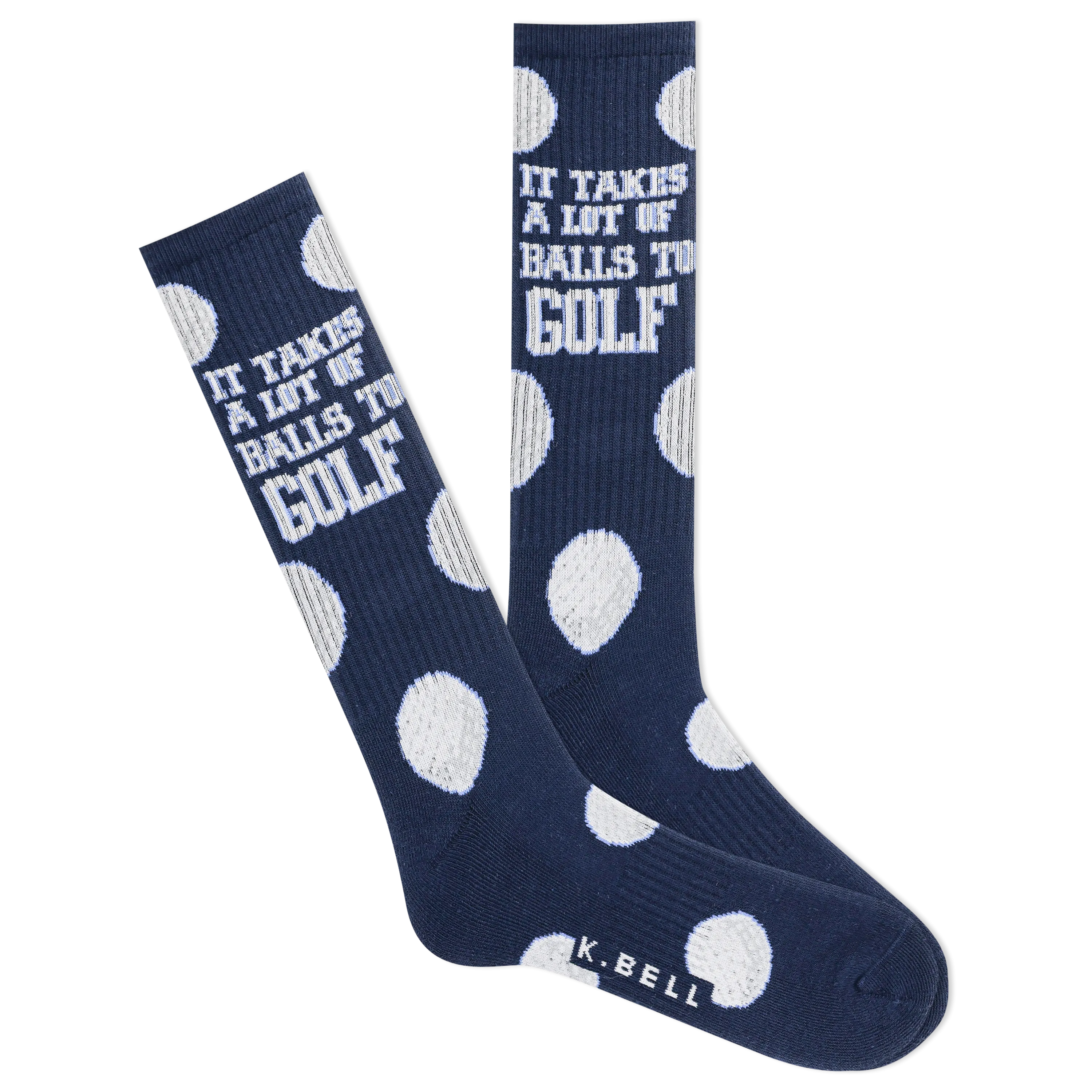 K.Bell Men's Takes Balls To Golf Active Sock