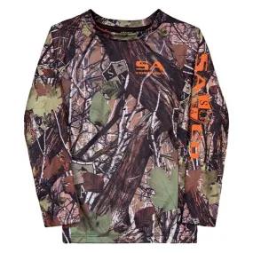 Kids Performance Long Sleeve Shirt | Dregs Forest Camo