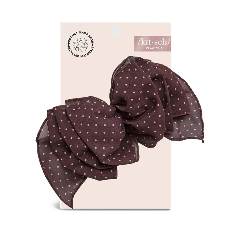 KITSCH | Chiffon Polka Dot Bow Barrette