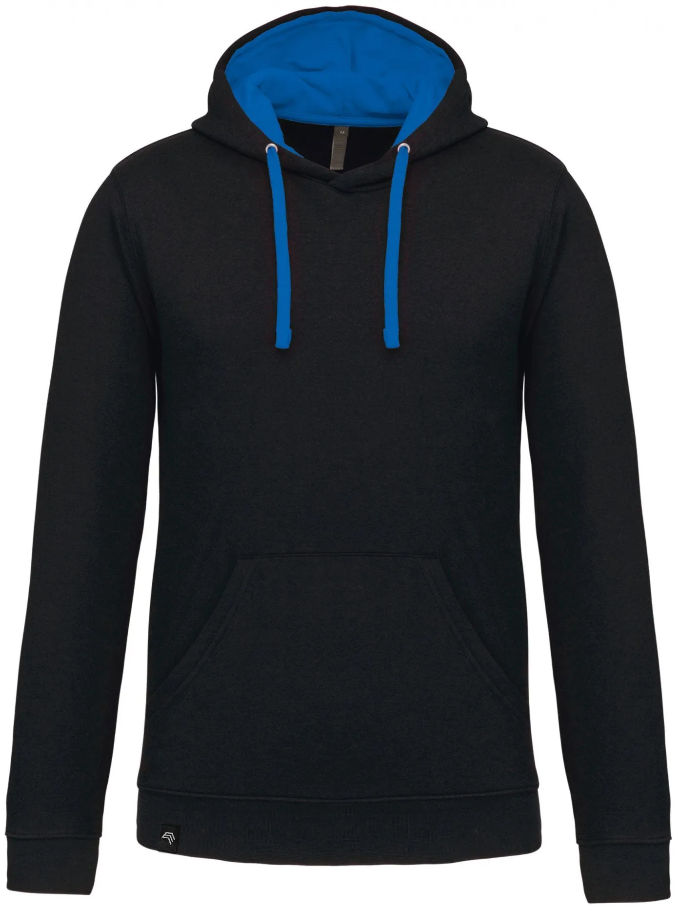 KRB K446 ― Bi-Color Hoodie Sweatshirt - Schwarz / Royal Blau