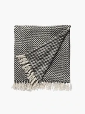 L and M Home Cashmere Copenhagen Charcoal Throw