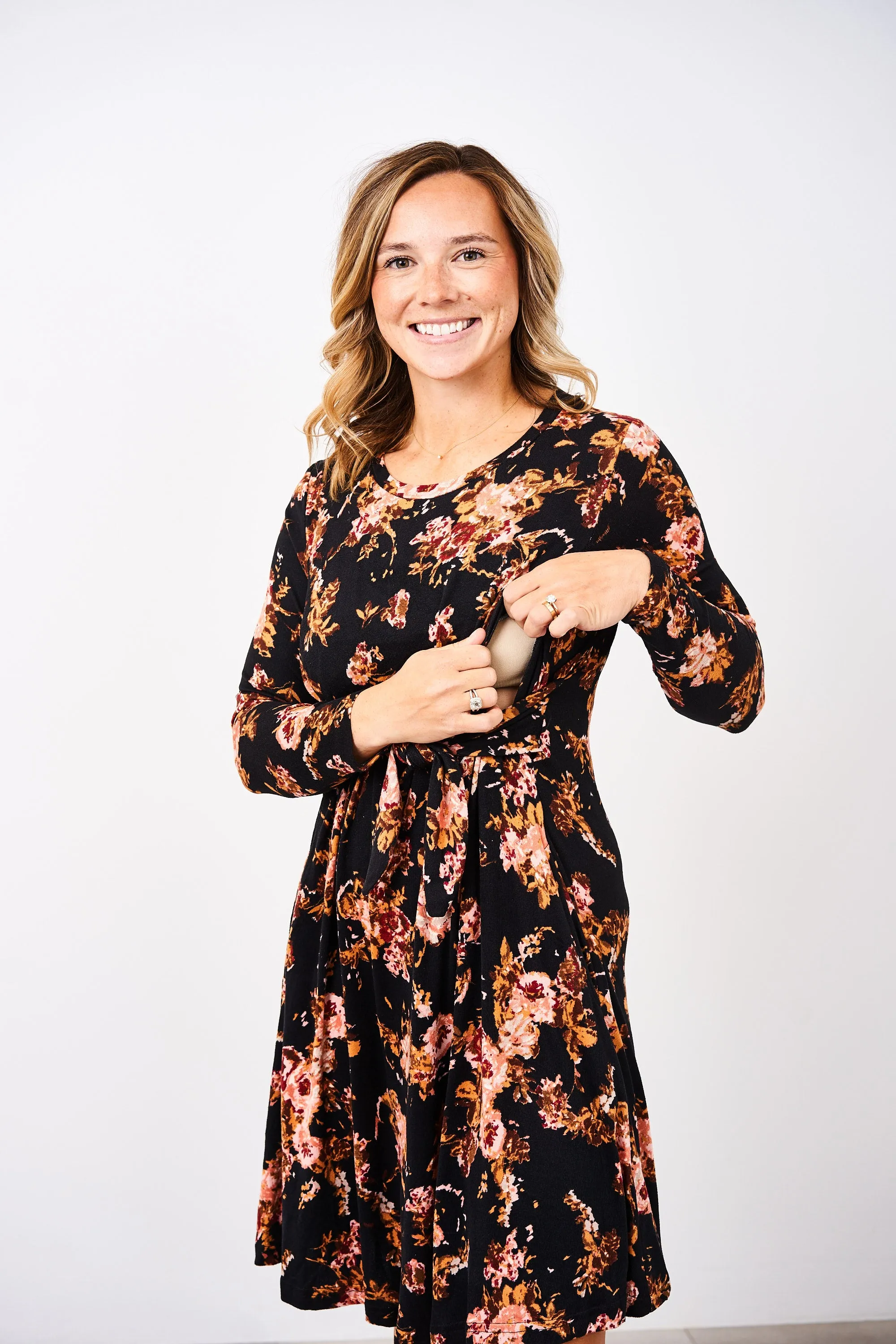 Latched Mama Sweater Nursing Dress