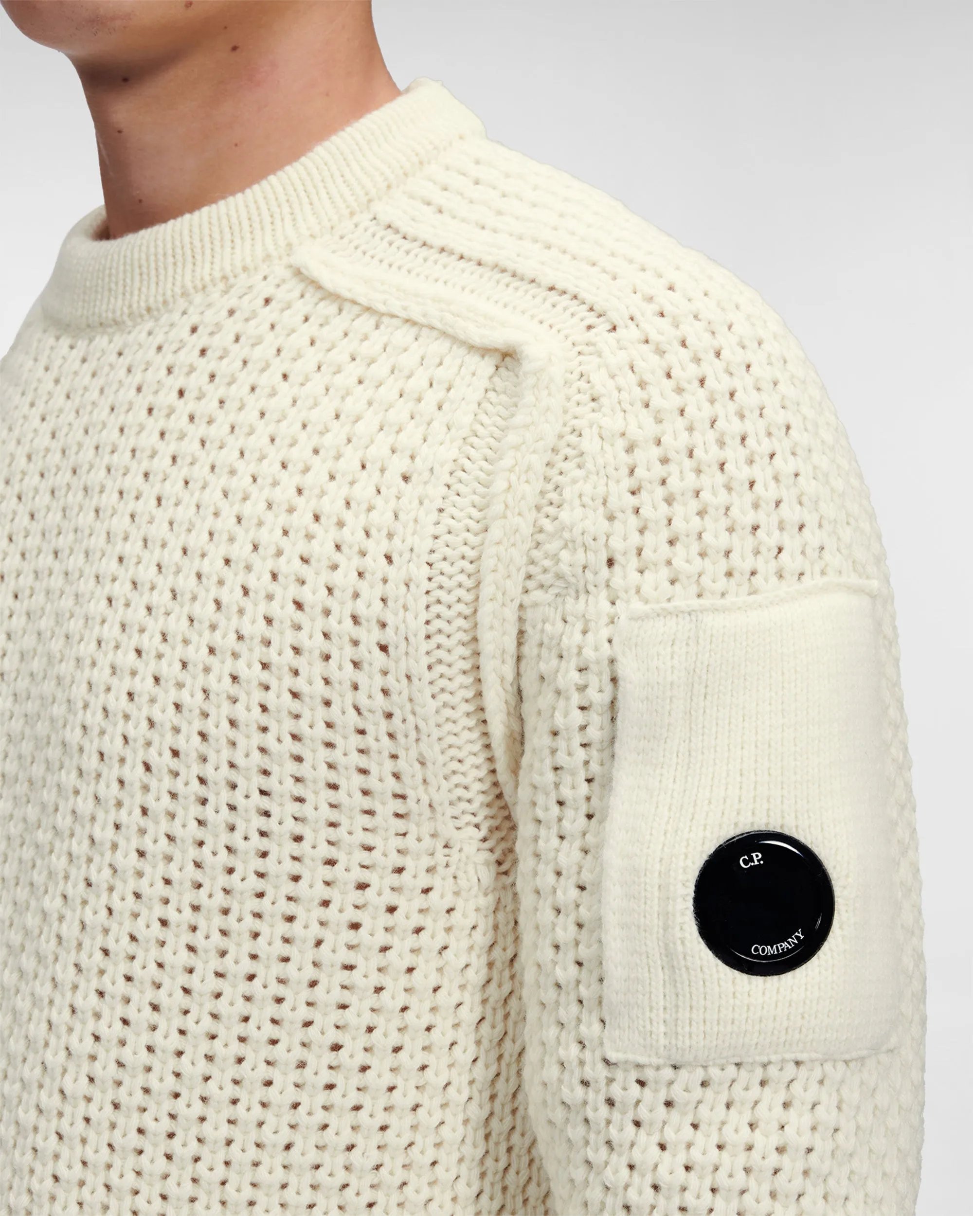 Maglione CP Comany Knitwear Lambswool Bianco