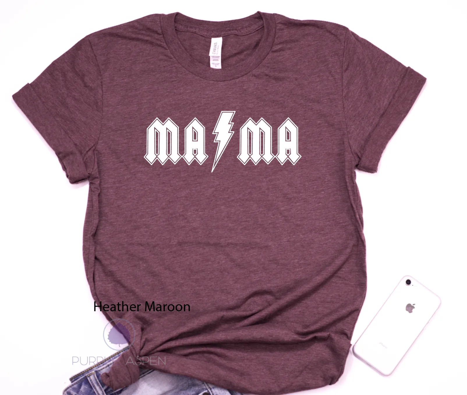 Mama Rocker AC/DC Logo Tee Shirt