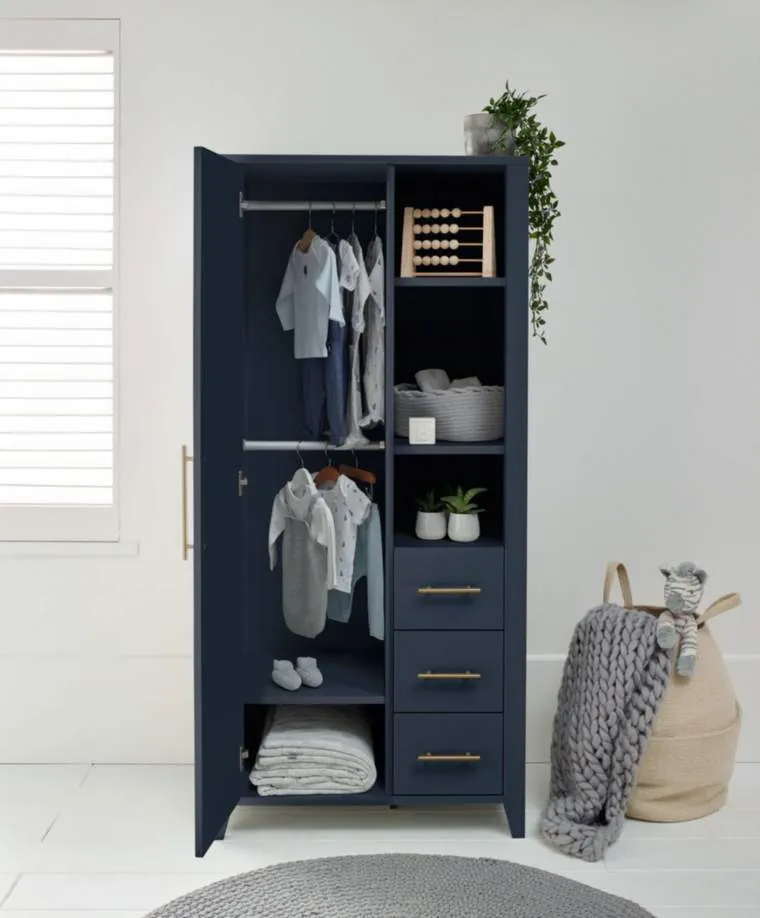 Mamas & Papas Melfi 3pc Storage Wardrobe Set - Midnight Blue