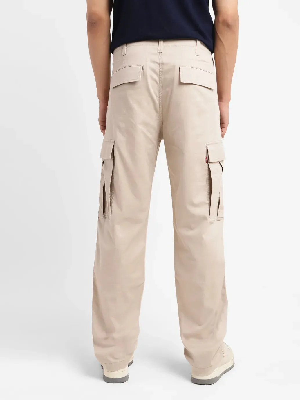 Men's Beige Regular Fit Cargo