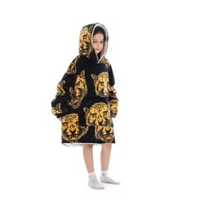 My Snuggy - Kids Leopard Bulldog Hoodie Blanket