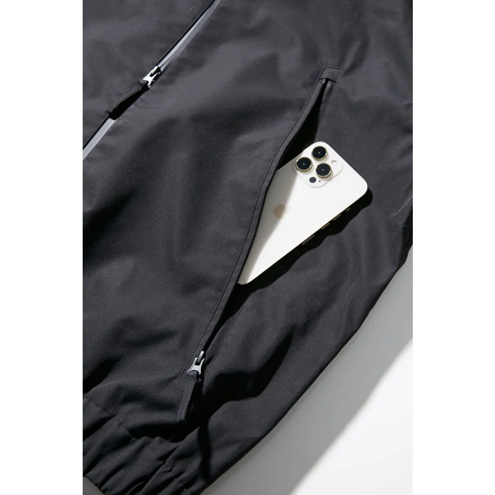 NINE POINT NINE ELEMENT 3L SHELL COACH JACKET-BLACK