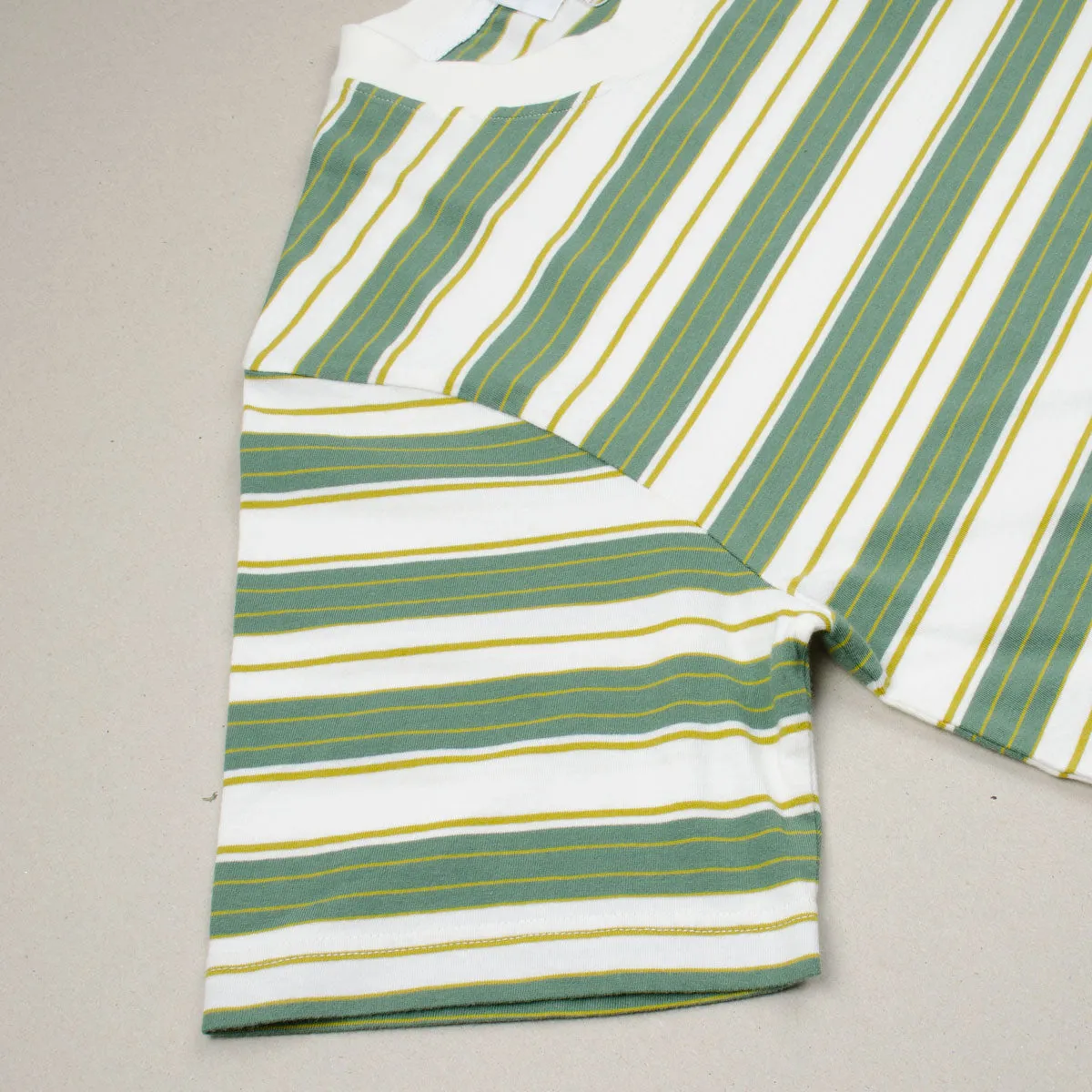 Norse Projects - Johannes Multi Stripe T-shirt - Moss Green