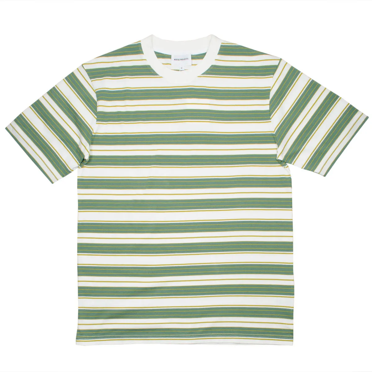 Norse Projects - Johannes Multi Stripe T-shirt - Moss Green