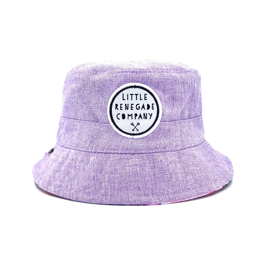 PASTEL POSIES REVERSIBLE BUCKET HAT - 4 Sizes