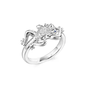 Pavé Leaping Coqui Ring