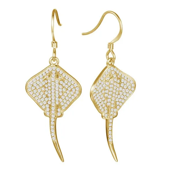 Pavé Stingray Earrings