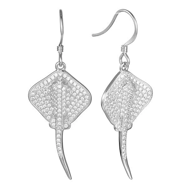 Pavé Stingray Earrings