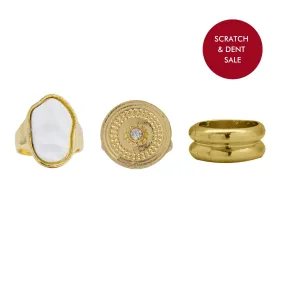 Pitti Pisa Gold Set of 3 Gold Rings - Sample