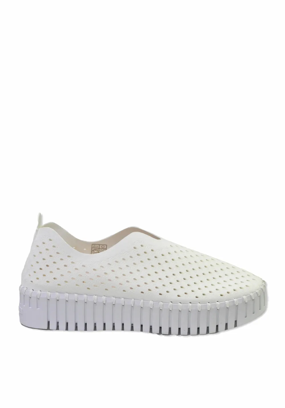 PLATFORM SLIP-ON WITH CUTOUTS (WHITE) - ILSE JACOBSEN