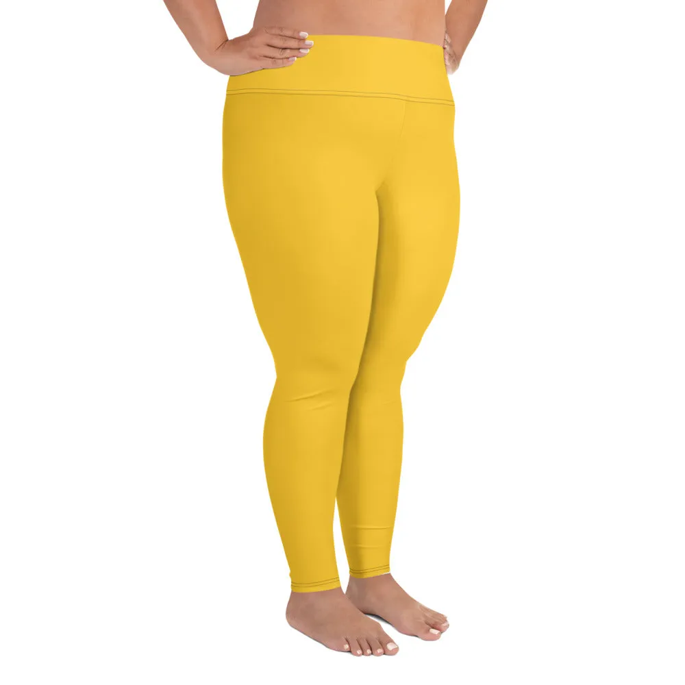 Plus Size Leggings Yellow