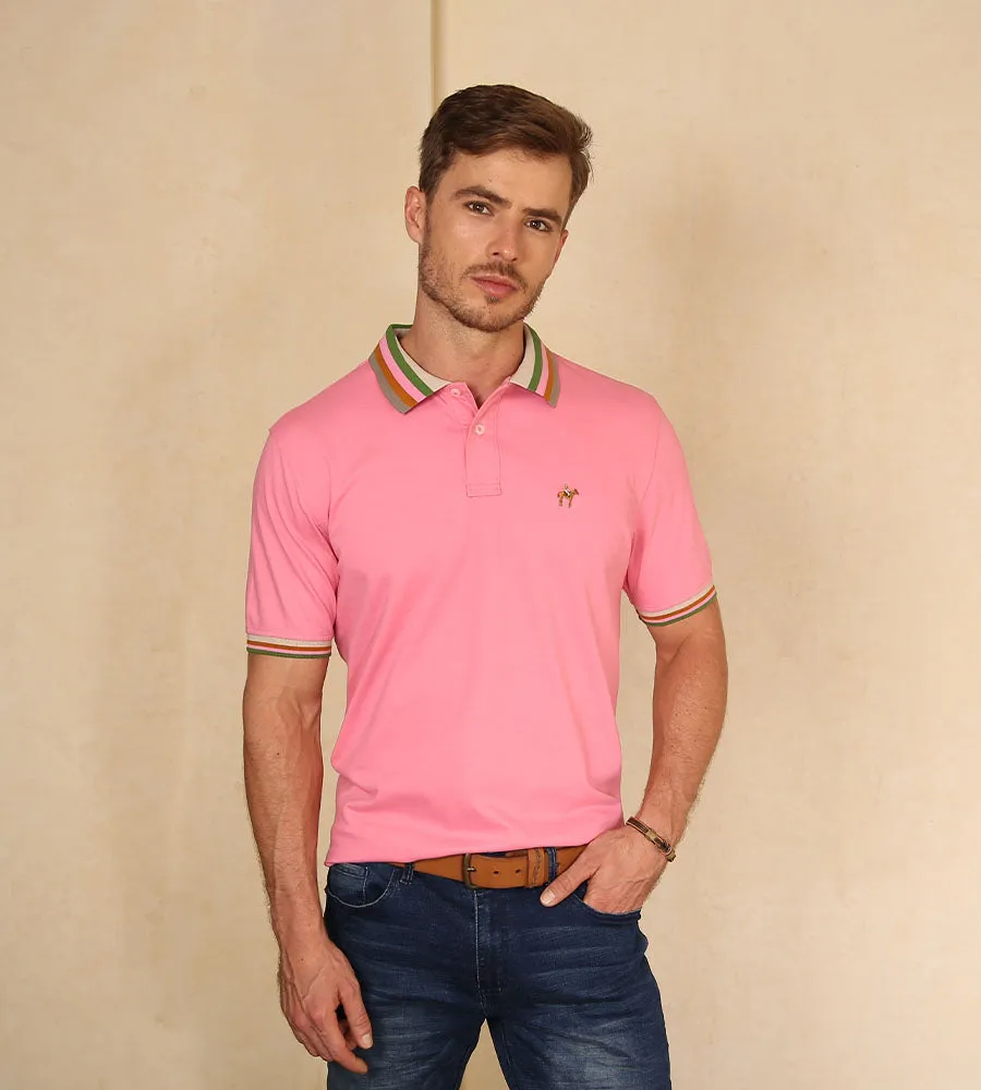 Polo Contraste Color Pink Ref. 130210624