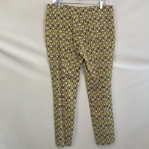 PradaOlive Geo Print Slacks