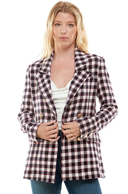 Raven Fitted Tweed Blazer - Final Sale 50% off