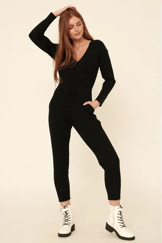 Ribbed Knit Jumpsuit