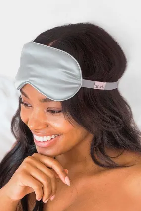 Satin Eye Mask - Silver