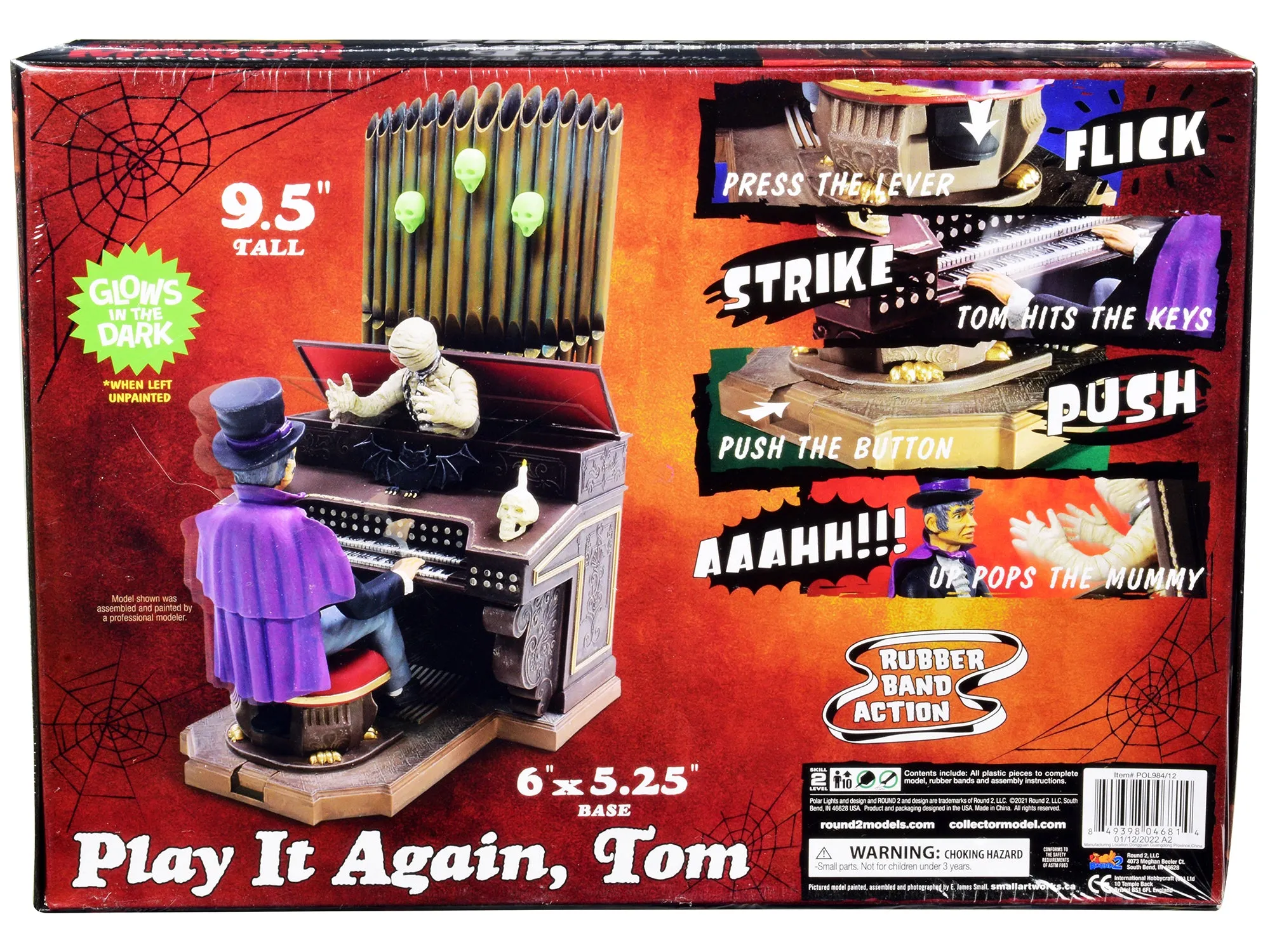 Skill 2 Model Kit Haunted Manor Play it Again Tom Diorama Set 1/12 Scale Model by Polar Lights