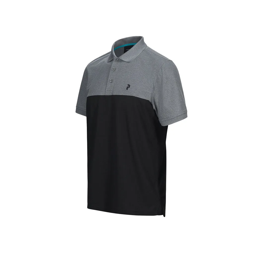 Spin Polo Herren-Shirt Black