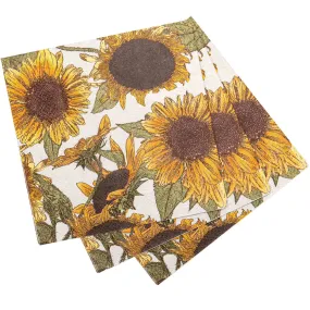 Sunflowers Paper Cocktail Napkins (Pack of 20)