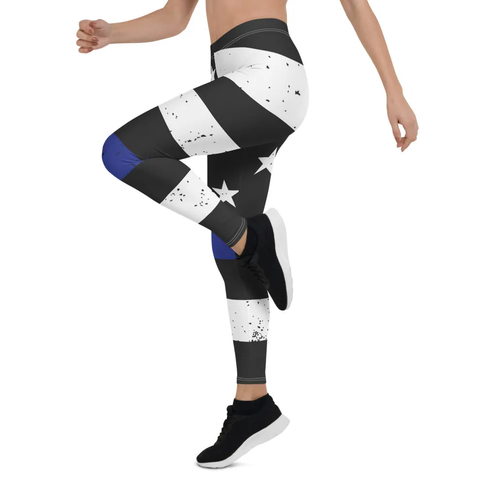 Thin Bue line Leggings