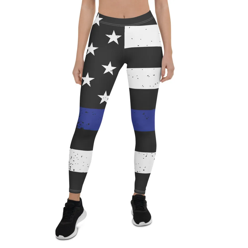 Thin Bue line Leggings