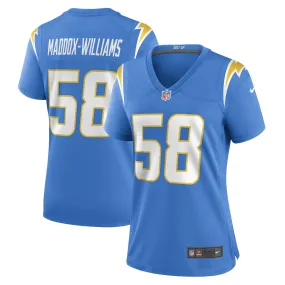 Tyreek Maddox-Williams Los Angeles Chargers Nike Women's Game Player Jersey - Powder Blue