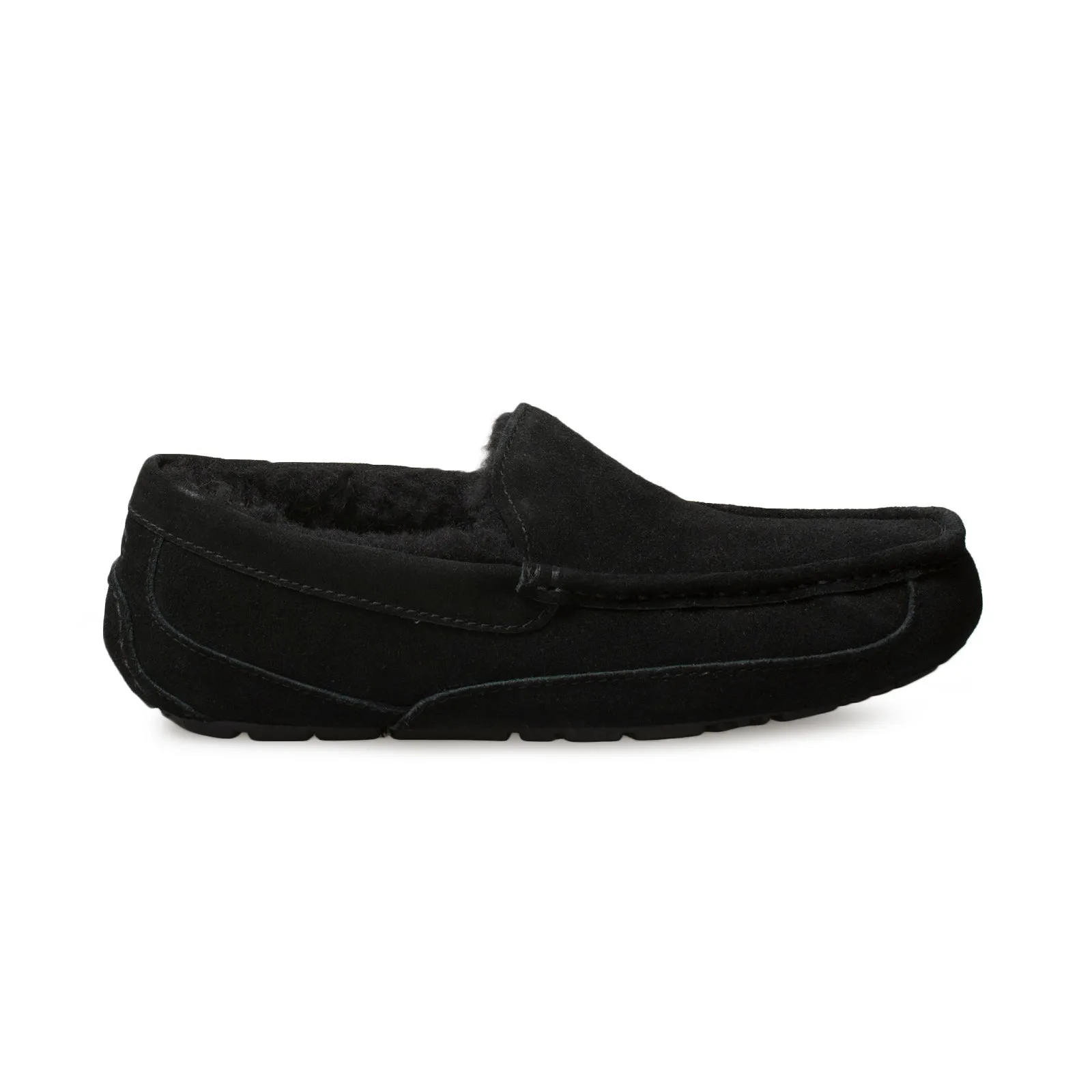 UGG Ascot Black Black Slippers - Men's