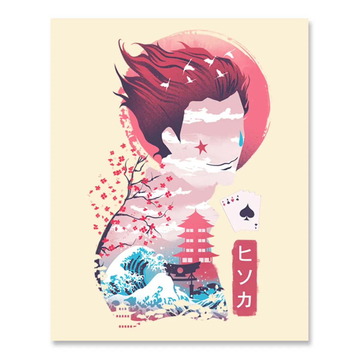 Ukiyo-e Hisoka Print