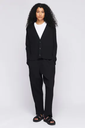 Unisex Rib Pant in Black