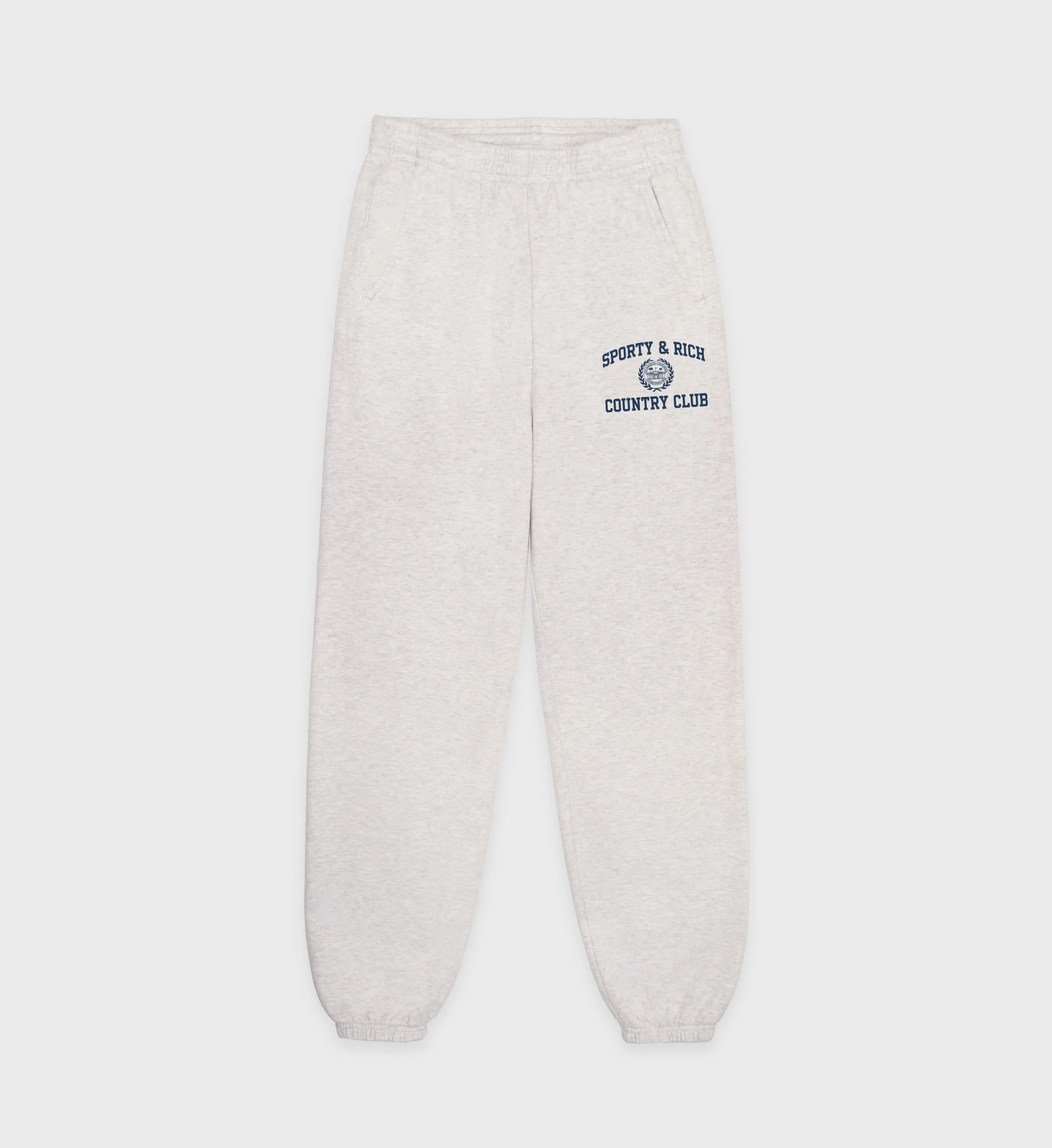 Varsity Crest Sweatpant - Heather Gray/Navy