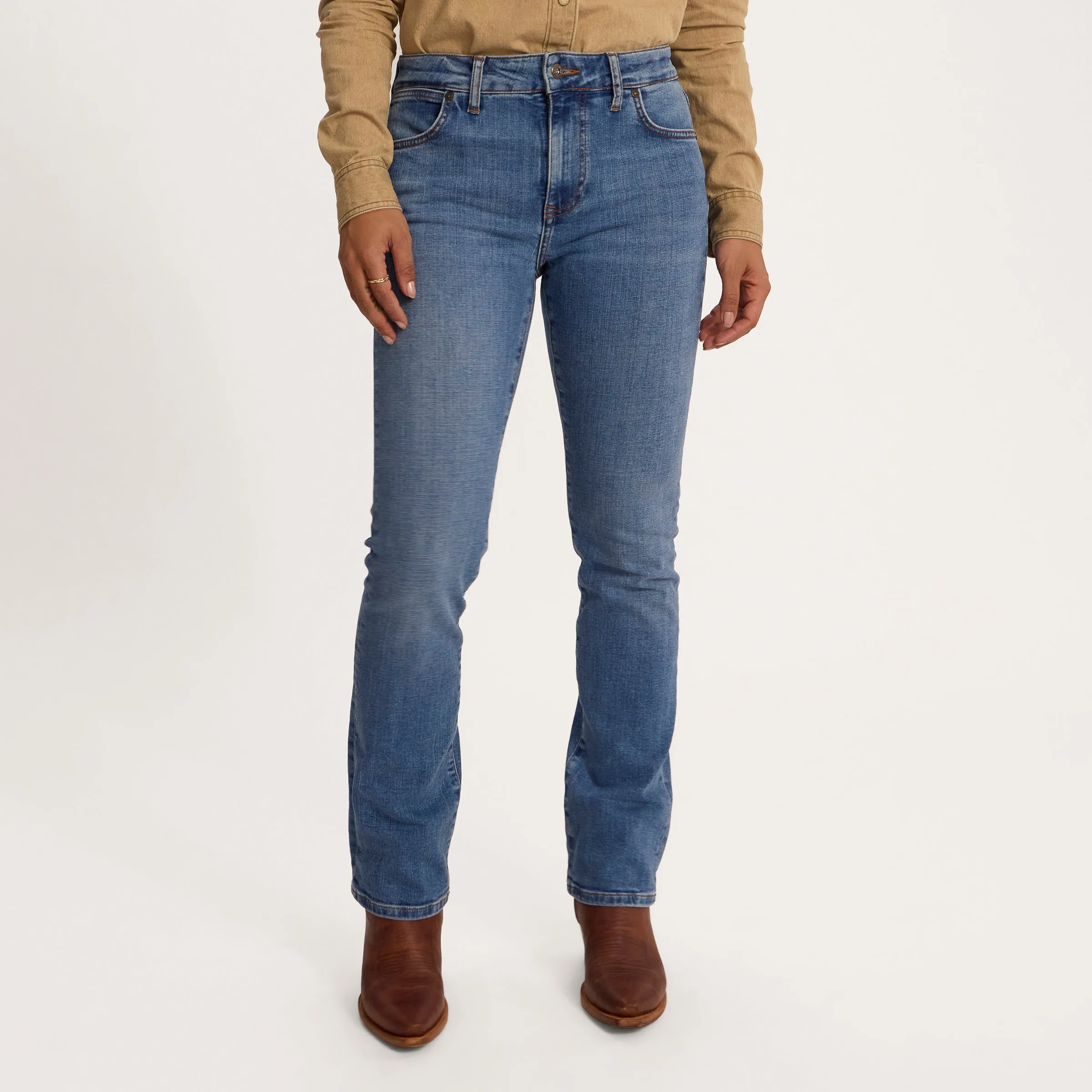 Women's High-Rise Straight Jeans