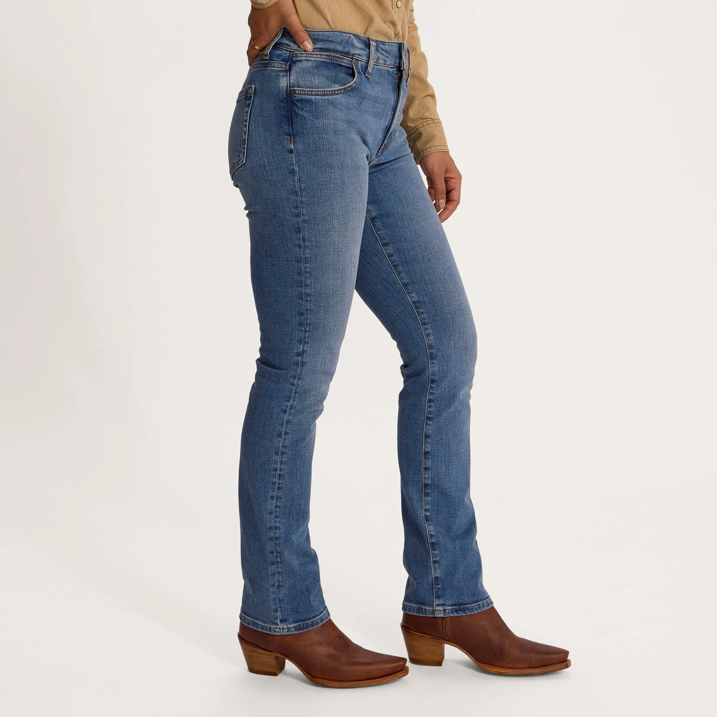 Women's High-Rise Straight Jeans