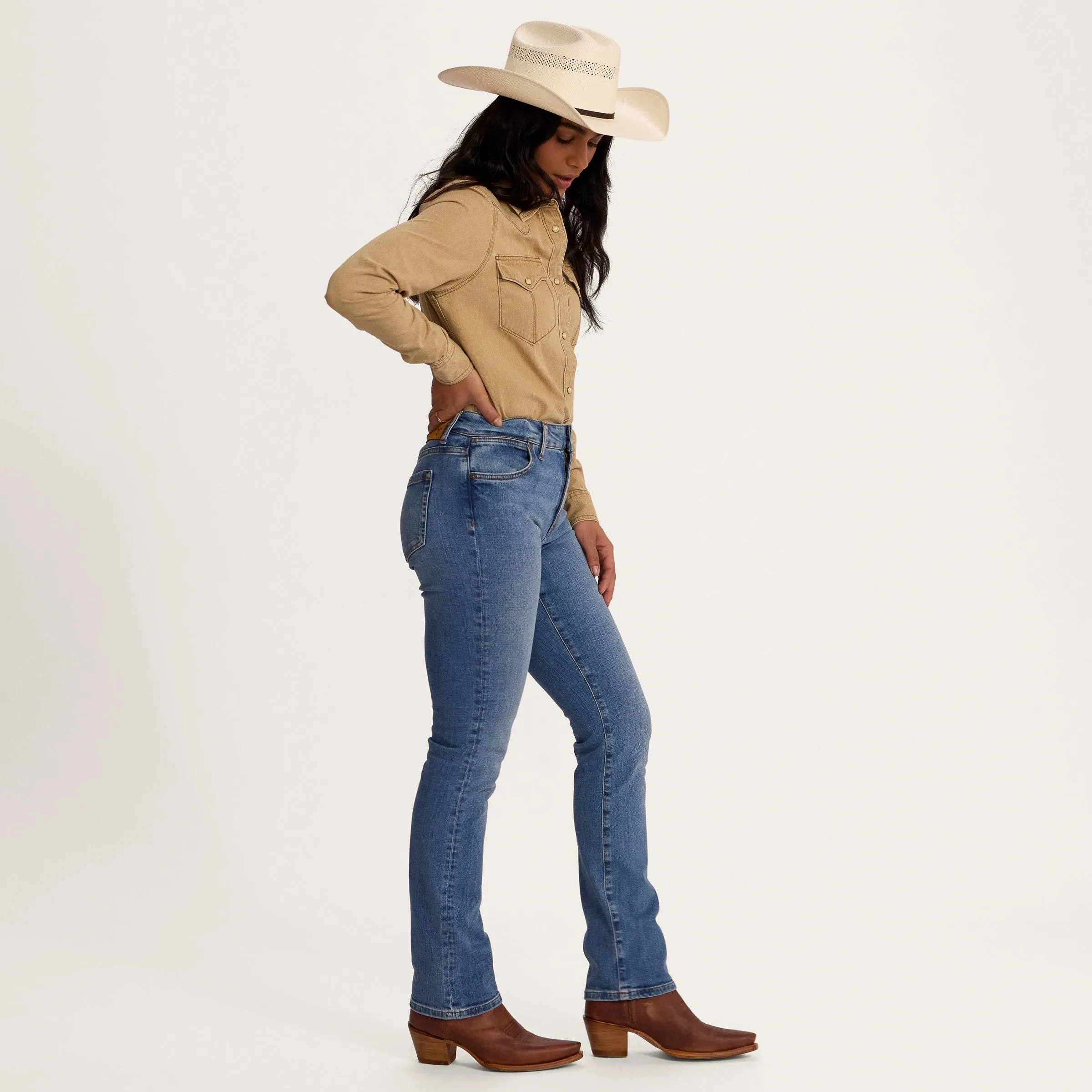 Women's High-Rise Straight Jeans