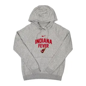 Womens Indiana Fever Wordmark With Logo Varsity Hooded Sweatshirt in Grey by Nike