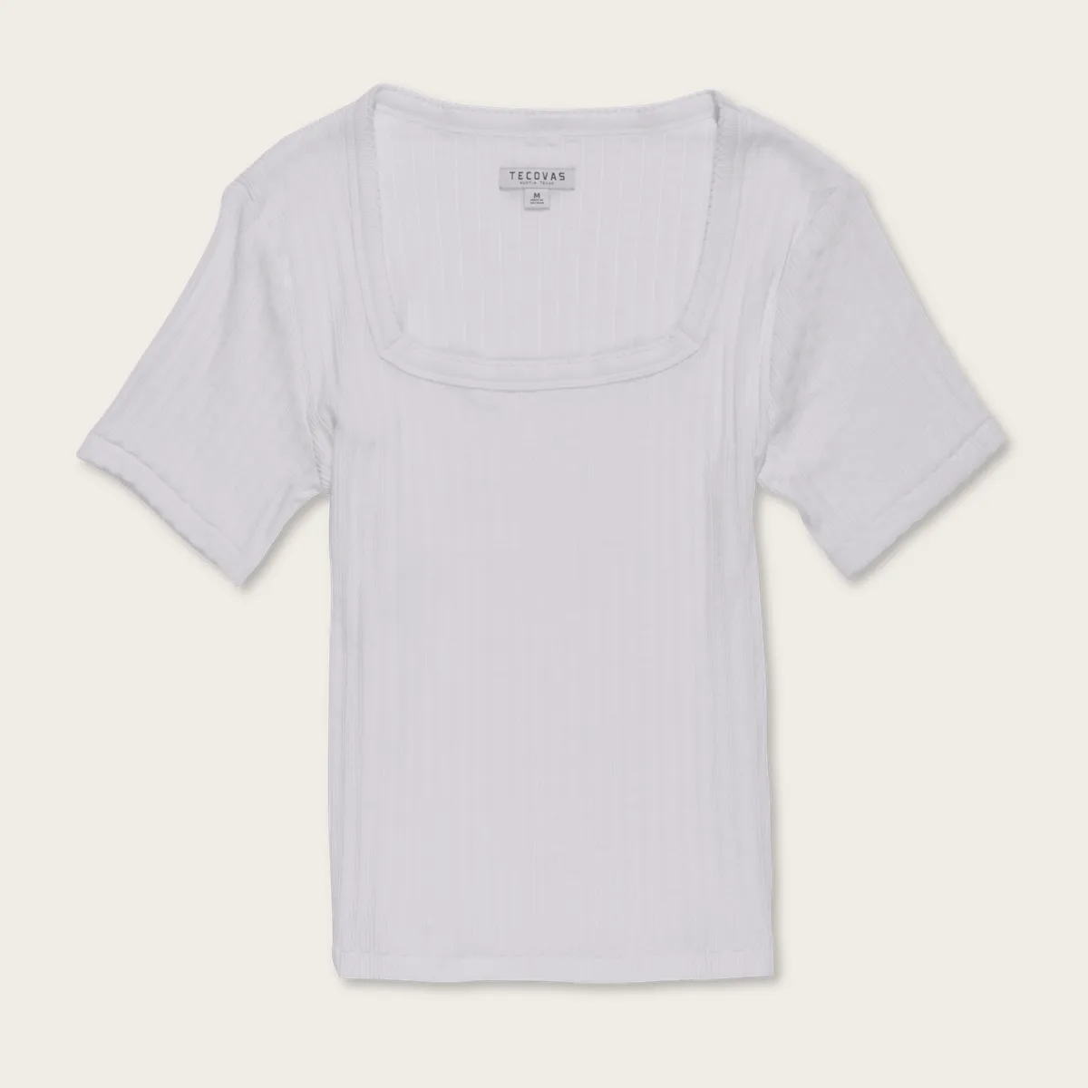 Women's Square Neck Pointelle Top