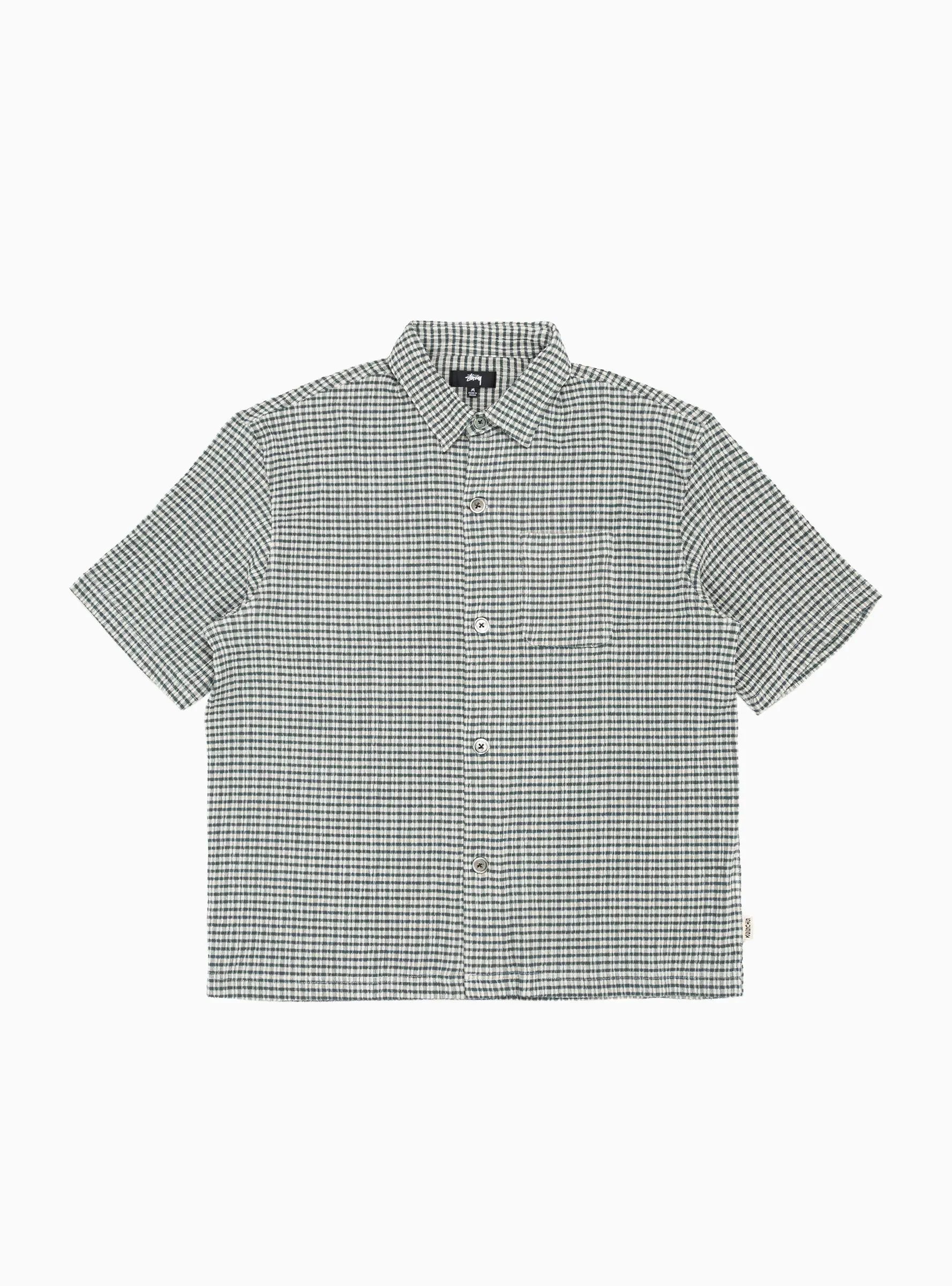 Wrinkly Shirt Green Gingham