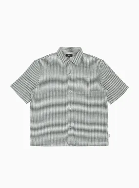 Wrinkly Shirt Green Gingham